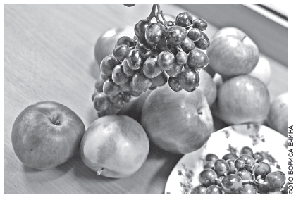 Октябрь - время яблок и винограда